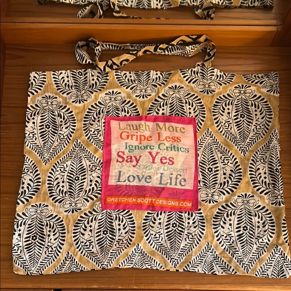 Gretchen Scott Designs Tan and Black Spring 2025 Bag